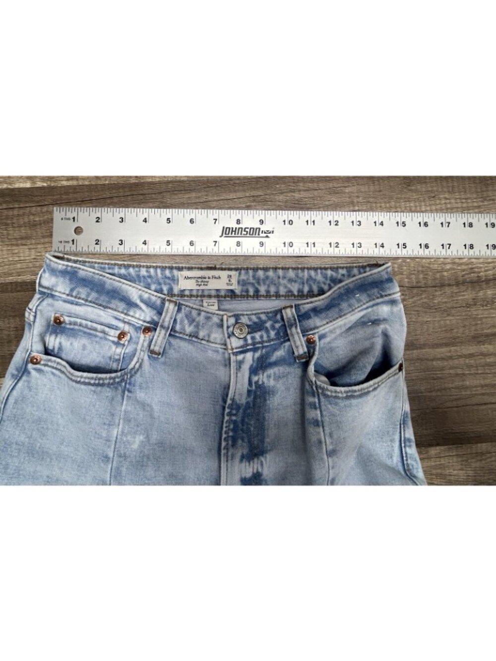 Abercrombie & Fitch Womens Jeans Sz 28/6L Long Tall Skinny High Rise Curve Love - Picture 7 of 10